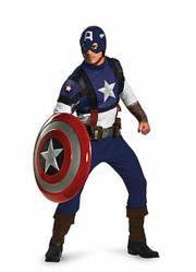Adutl Male Captain America Halloween Costume